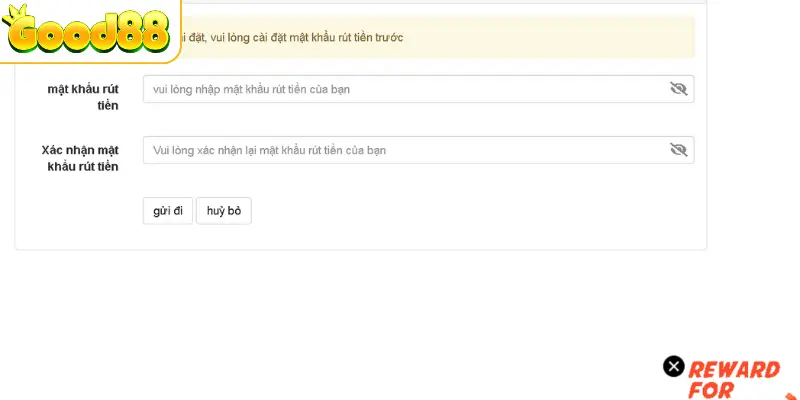 Rút tiền good88